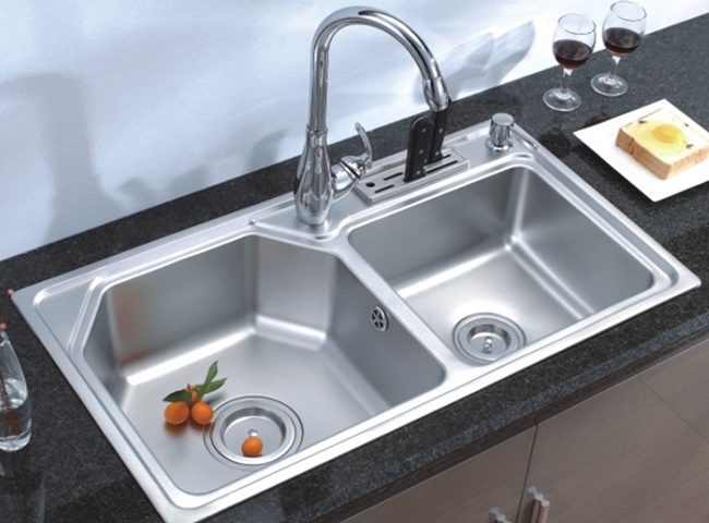 ​K&iacute;ch thước chậu rửa ch&eacute;n 2 ngăn