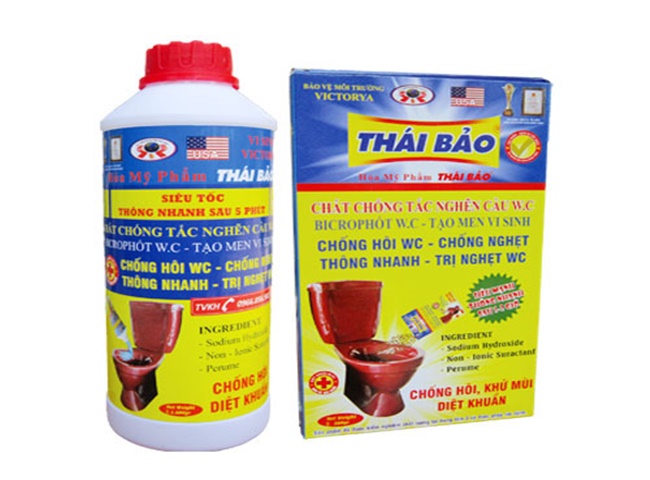 Nước th&ocirc;ng cống Th&aacute;i Bảo ph&acirc;n hủy cực nhanh c&aacute;c chất thải