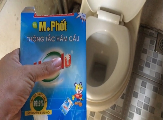 C&aacute;ch sử dụng bột th&ocirc;ng cống bột th&ocirc;ng bồn cầu hiệu quả