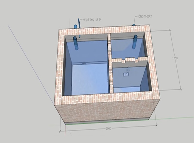 Ki&ecirc;ng kỵ khi x&acirc;y hầm cầu kh&ocirc;ng bố tr&iacute; ở vị tr&iacute; giữa nh&agrave;