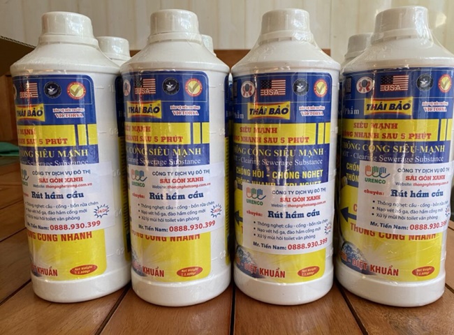 Độ hiệu quả của h&oacute;a chất th&ocirc;ng cống 