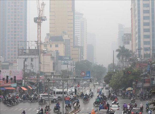 Hiện tượng &ocirc; nhiễm m&ocirc;i trường kh&iacute; tại H&agrave; Nội