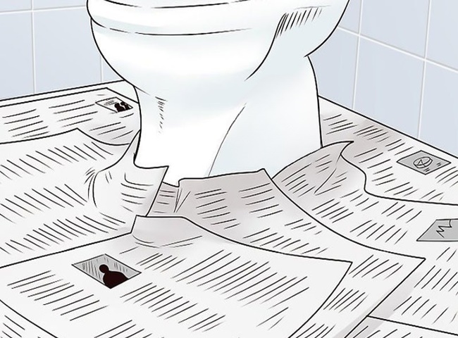 Giấy b&aacute;o cũ khử m&ugrave;i h&ocirc;i ẩm mốc nh&agrave; vệ sinh kh&oacute; chịu