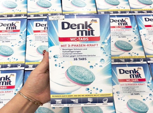 Vi&ecirc;n tẩy bồn cầu Đức Denkmit nhanh ch&oacute;ng an to&agrave;n